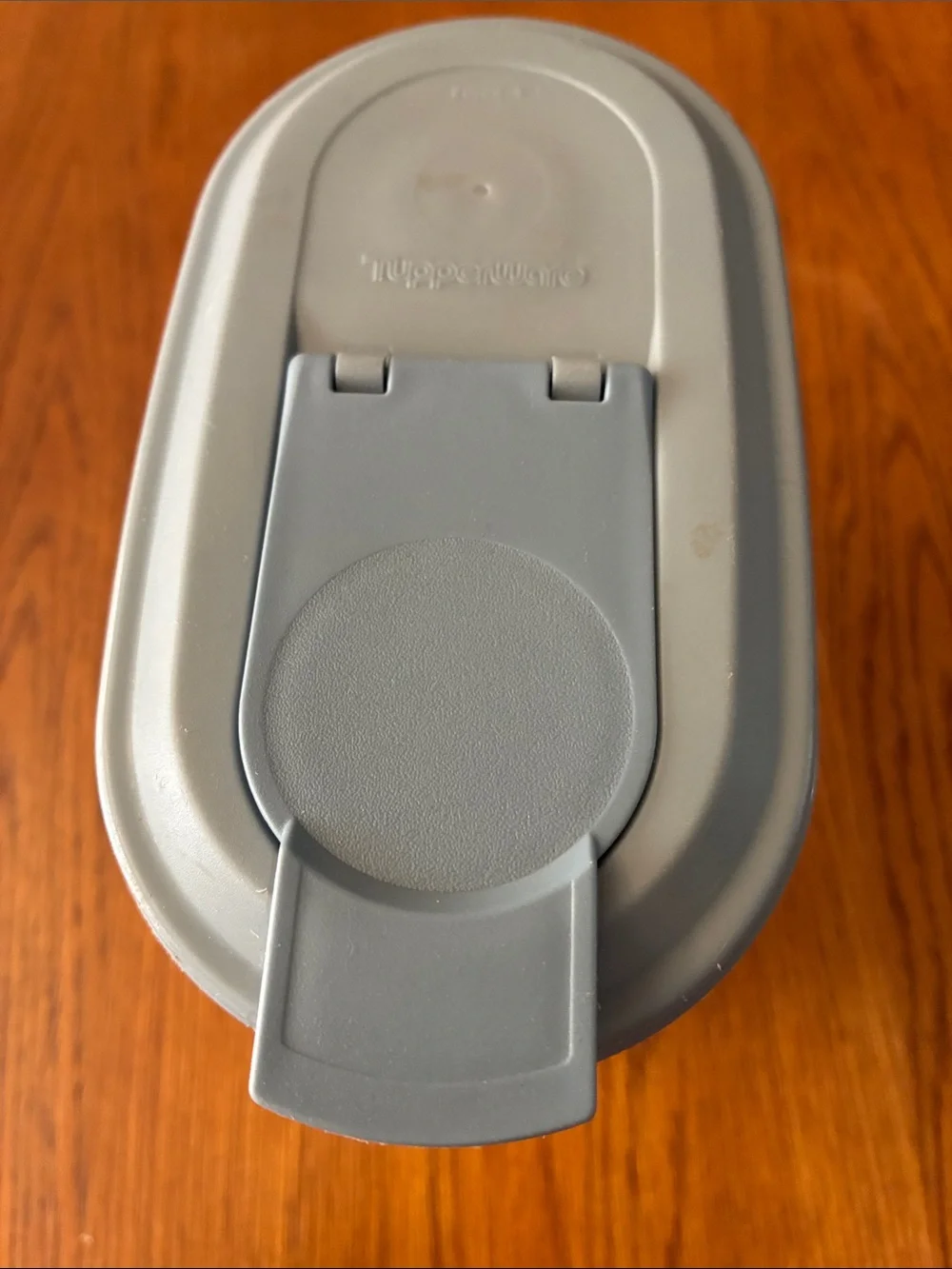 Tupperware Plastic Pitcher with Gray Lid and Handle